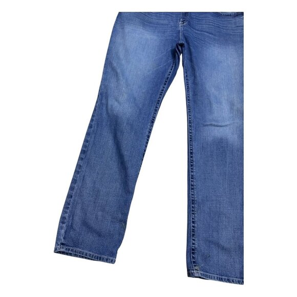 ARIAT Denim Relaxed Boot Cut Western Cowboy Casual Blue Jeans Mens 44x38 - Picture 9 of 9